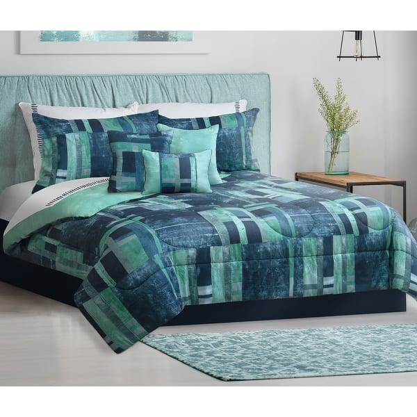slide 2 of 3, Comforter 7 Piece Set Queen Grafix