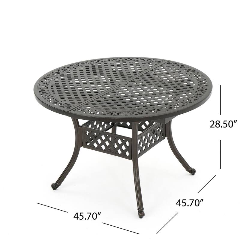 Outdoor Expandable Aluminum Dining table