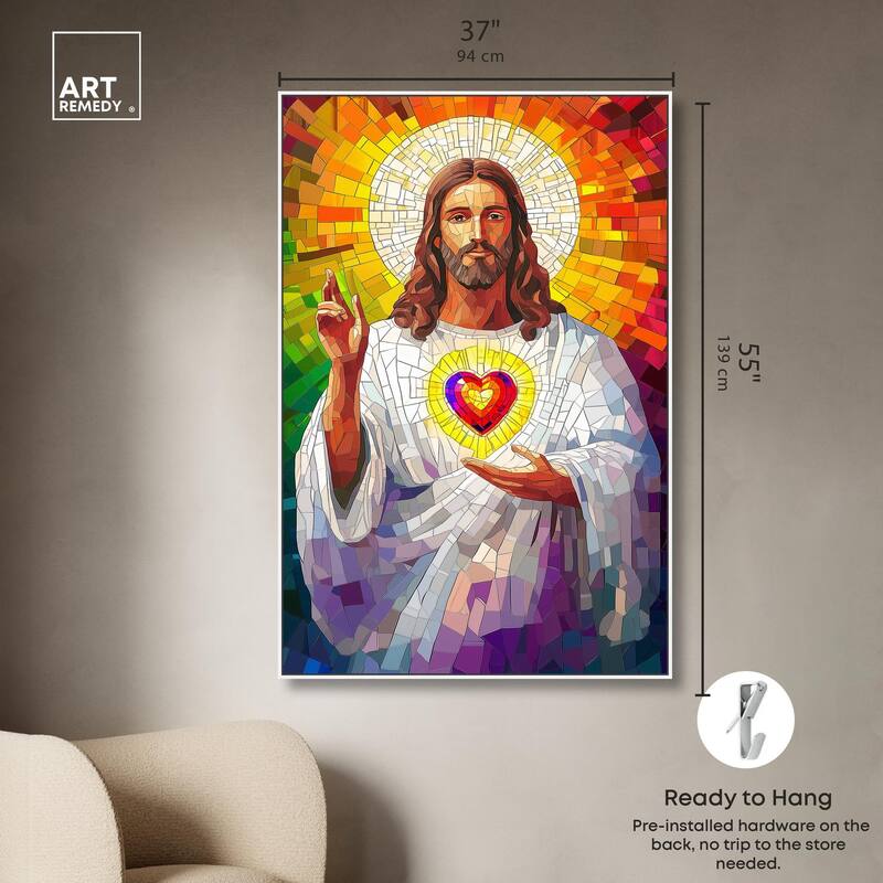Blocks of Benediction I Canvas by Art Remedy
