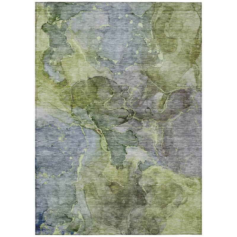 HomeRoots Abstract Transitional Rectangle Outdoor Rug