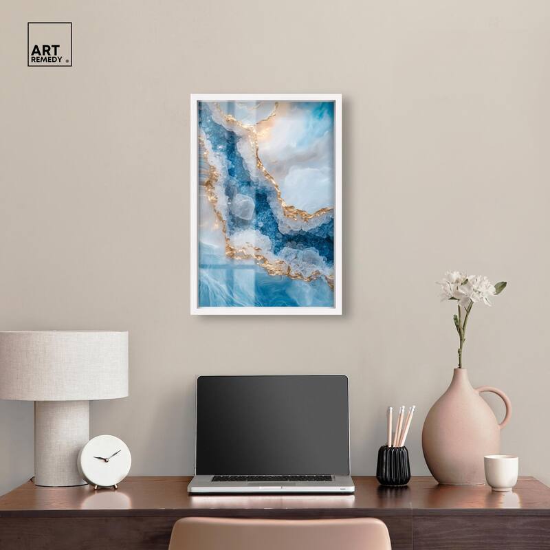 Molten Topaz I Shadowbox by Art Remedy