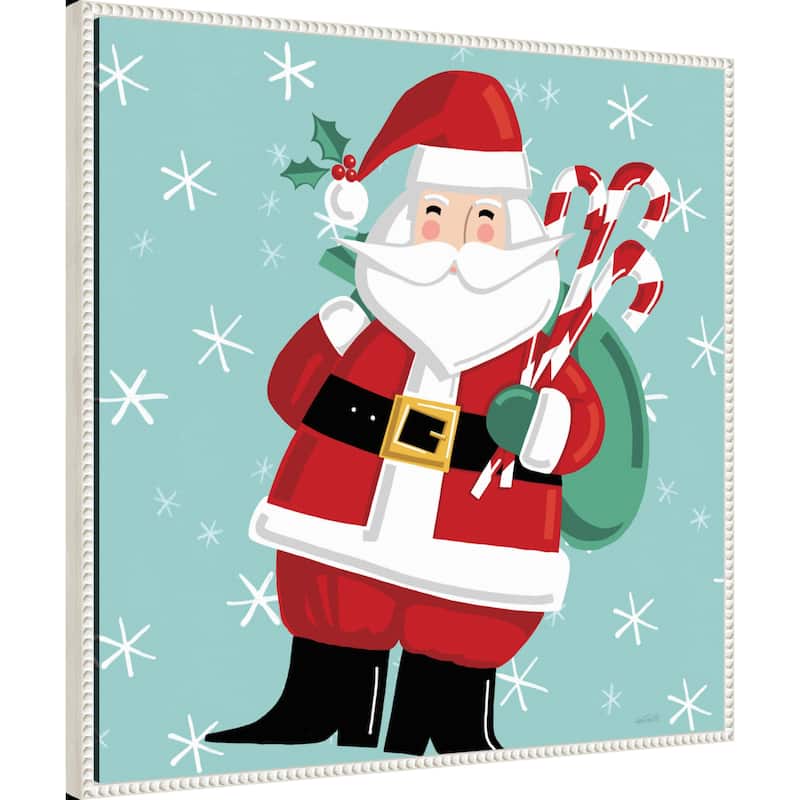 Festive Christmas I by Anne Tavoletti Framed Canvas Wall Art Print