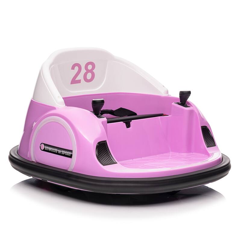 Electric 12V Ride On Bumper Car for Kids Gifts - Pink