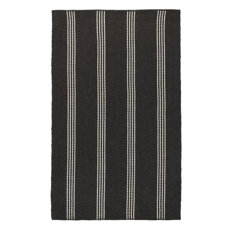Villa by Classic Home Sorrento Handwoven Performance Stripe Fabric Rug