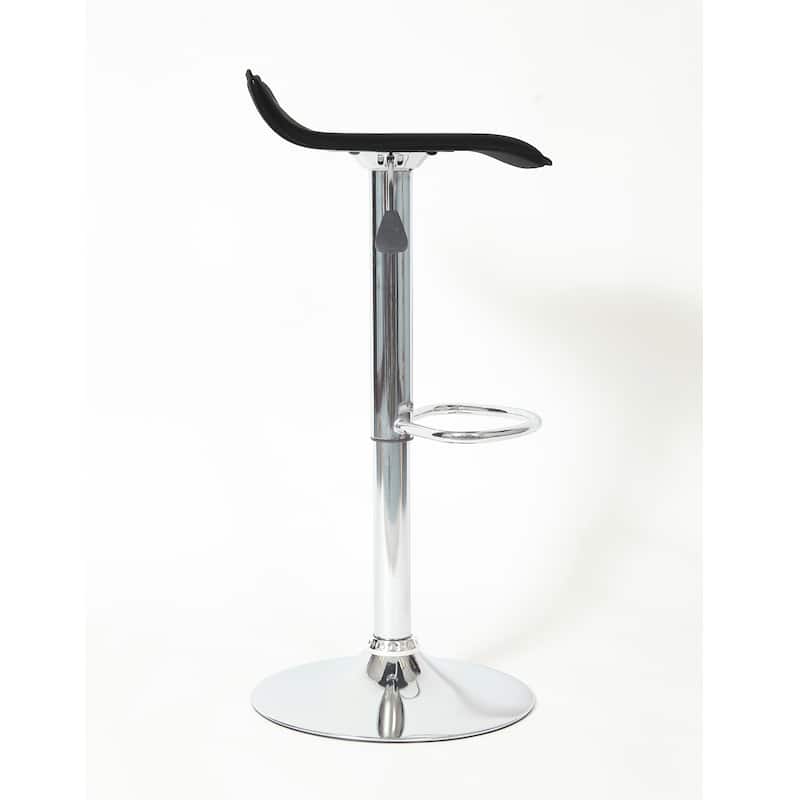 Contemporary Adjustable Swivel Stools, Set of 2