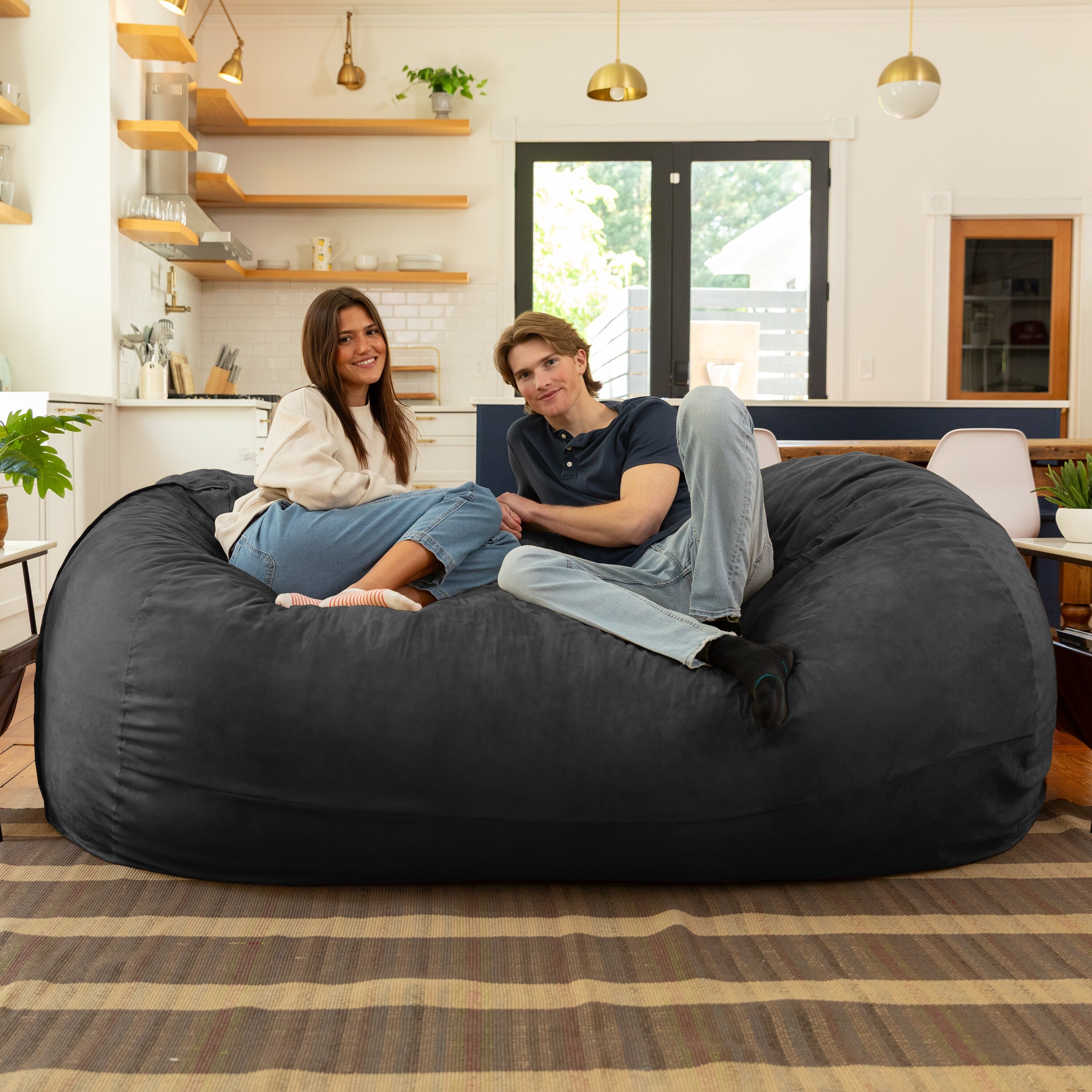Jaxx 7' Bean Bag Sofa - On Sale - Overstock - 7998725