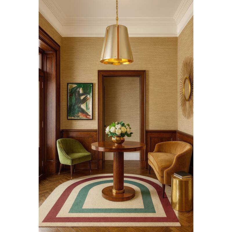 Varaluz Peep Show 6-Light Pendant - Sunwashed Silver/Brushed Sienna