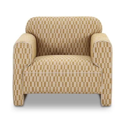 NADAAL STUDIOS Auden, Accent Chair With Rolled Arms - 34"W x32.7"D x28.9"H