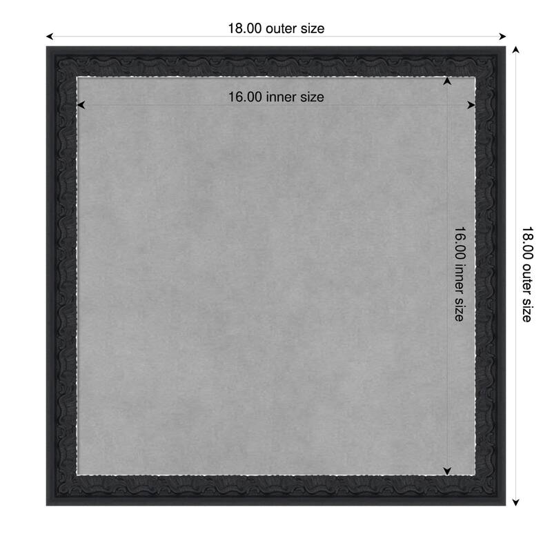 Amanti Art Bethany Black Framed - 18 x 18 in - Bethany Black