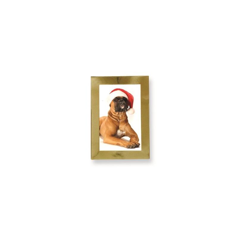 Curata Solid Brass Polished Lacquer-Coated 5x7 Photo Frame