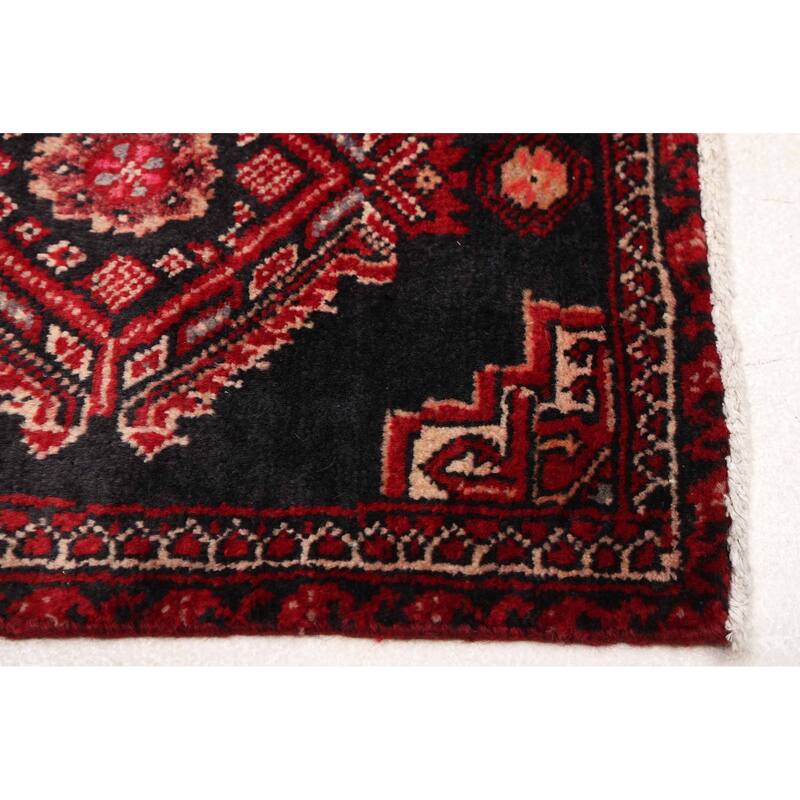 ECARPETGALLERY Hand-knotted Teimani Dark Navy Wool Rug - 3'3 x 7'0