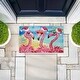 preview thumbnail 5 of 7, Stupell Holiday Flamingo Girlfriends Printed Outdoor Door Mat, design by Paul Brent, 18"x30"