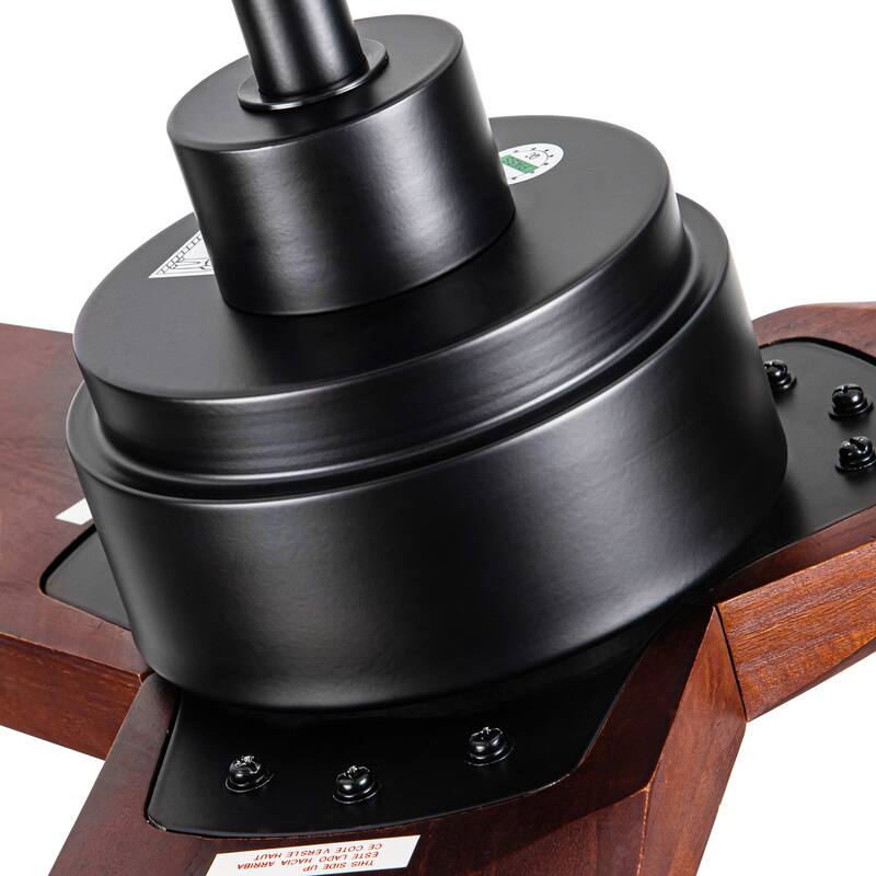 52Inch Ceiling Fan without Light, 6 Wind Speeds with Remote Control for Living Room and Patio
