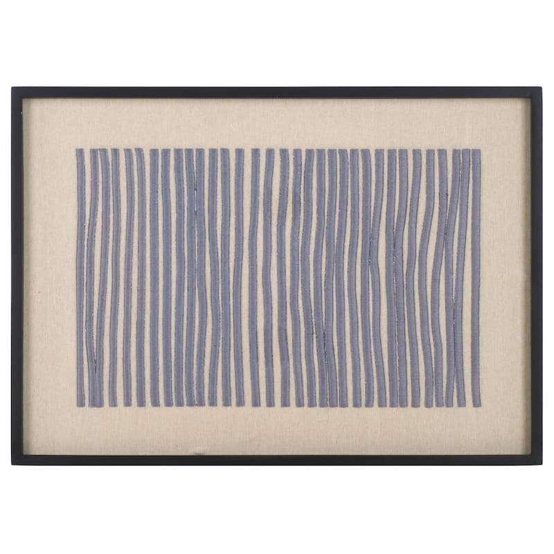 SAFAVIEH Home Kio 27.6W x 19.7L-inch Silver Grey/Purple Framed Embroidery Art - Silver Grey/Purple
