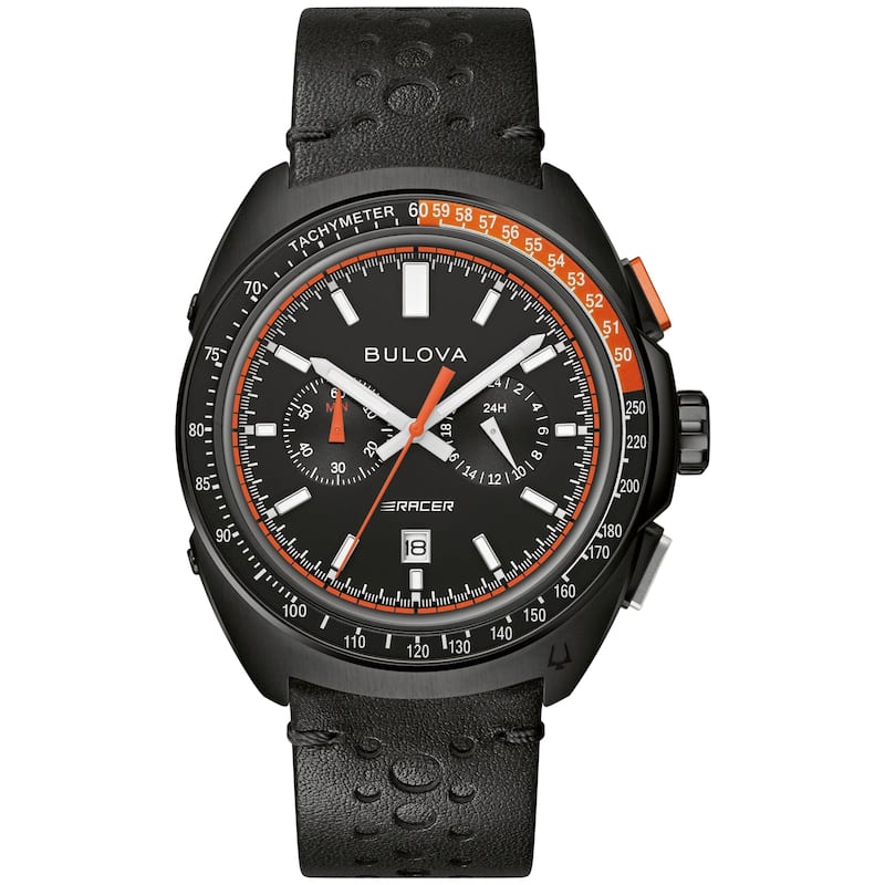 Bulova Men's Racer Chronograph Black Dial Watch - 98B428 - 6 (36)