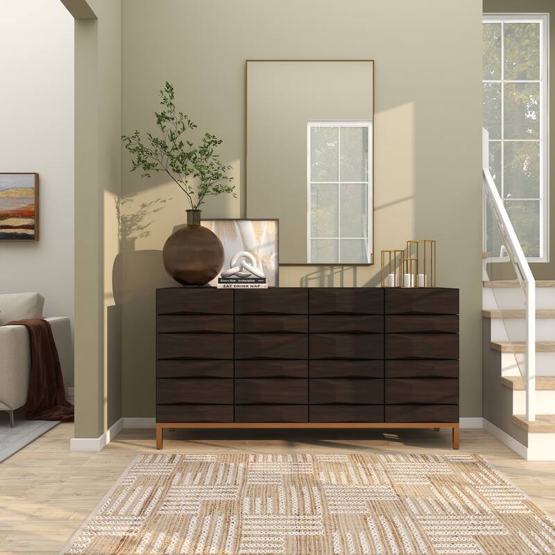 CosmoLiving by Cosmopolitan Gold Metal Room Wall Mirror with Thin Frame