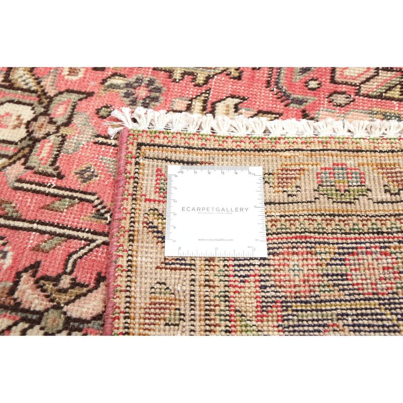 ECARPETGALLERY Hand-knotted Antalya Vintage Light Red Wool Rug - 6'4 x 9'1