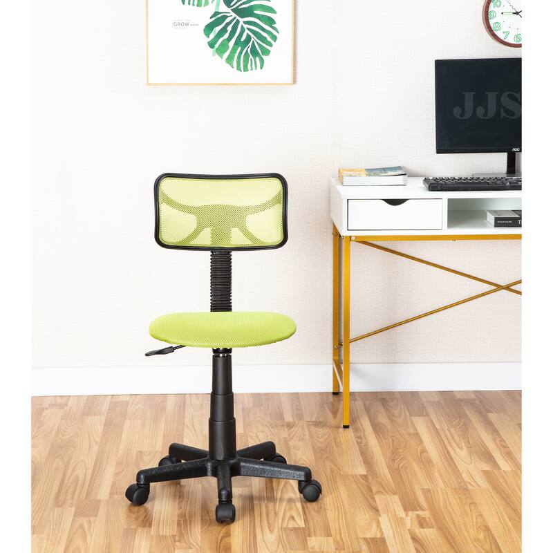 JJS Kids' Height-adjustable Mesh-back Rolling Swivel Task Chair