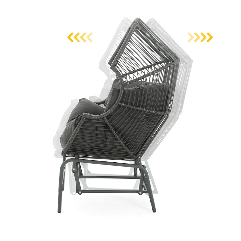 Outdoor Wicker Glider Chair