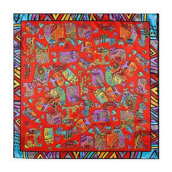 Linel Silk Touch Bohemian 24-inch Square Cat Scarf. Opens flyout.