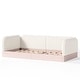 preview thumbnail 57 of 124, Bonwell Upholstered Teddy Fleece Montessori Floor Bed with Half-Enclosed & Curved Guardrails for Kids by GDFStudio
