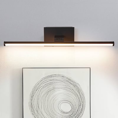 16" Matte Black LED Wireless Picture Light with Remote Control