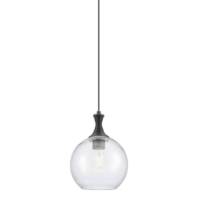 Innovations Lighting 415-1PR-14-10 Astor Pendant Astor 10" Wide - Matte Black / Seedy