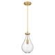 Option Brushed Brass / Clear Shade