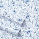 preview thumbnail 10 of 64, Laura Ashley Soft & Silky Sateen Printed Cotton Sheet Set Queen - Lorelei Blue