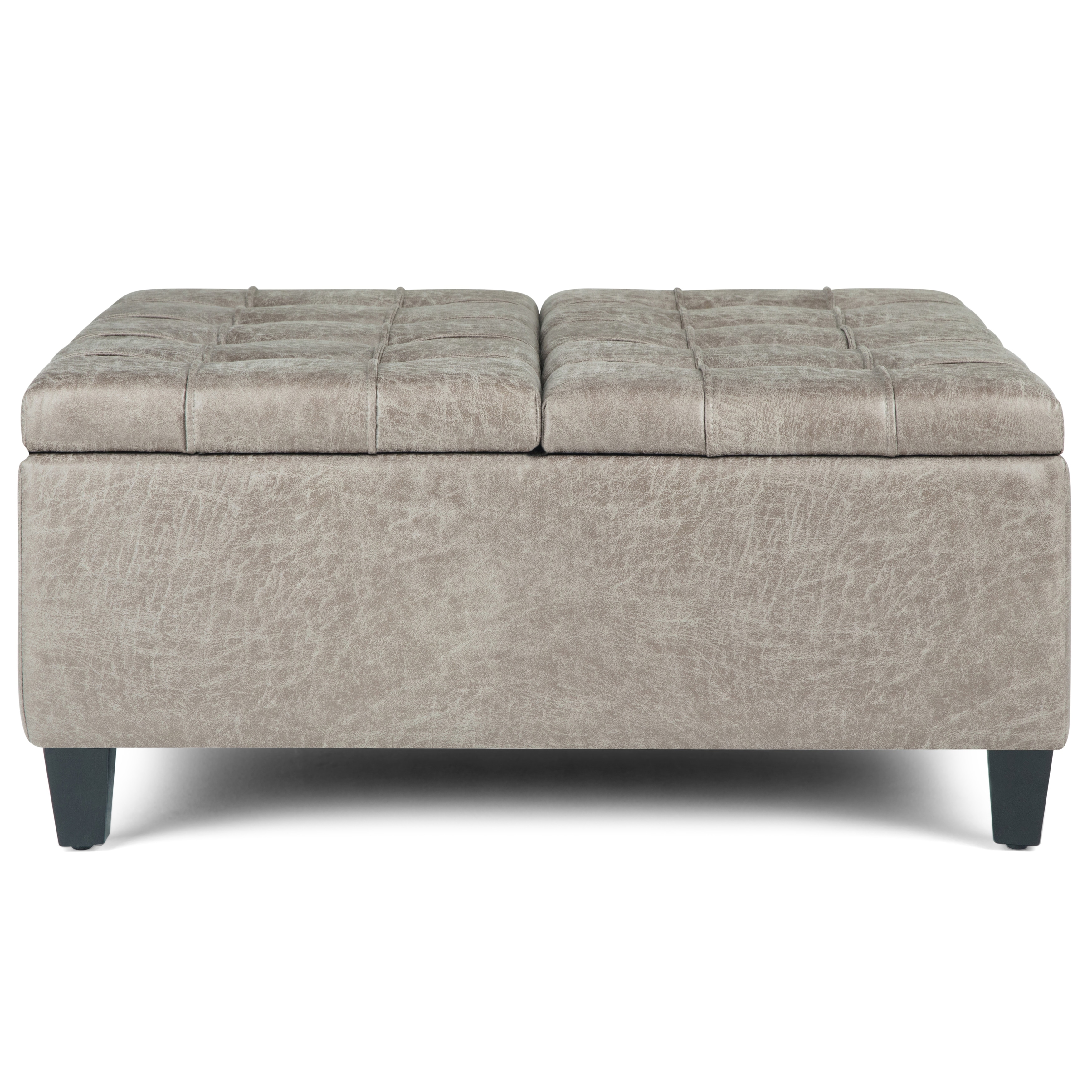 Wyndenhall elliot 36 inch cheap wide traditional square table ottoman