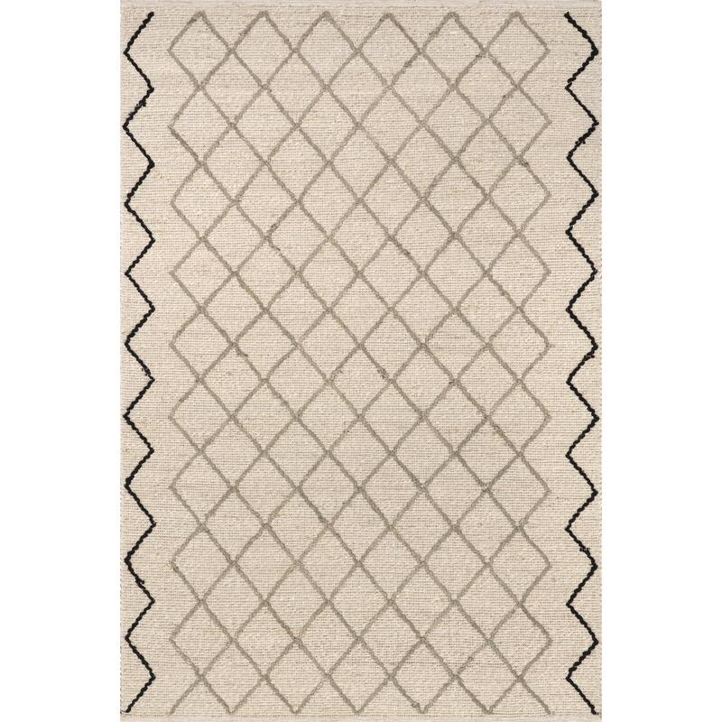 Nuloom Asa Trellis Seagrass and Jute Blend Area Rug
