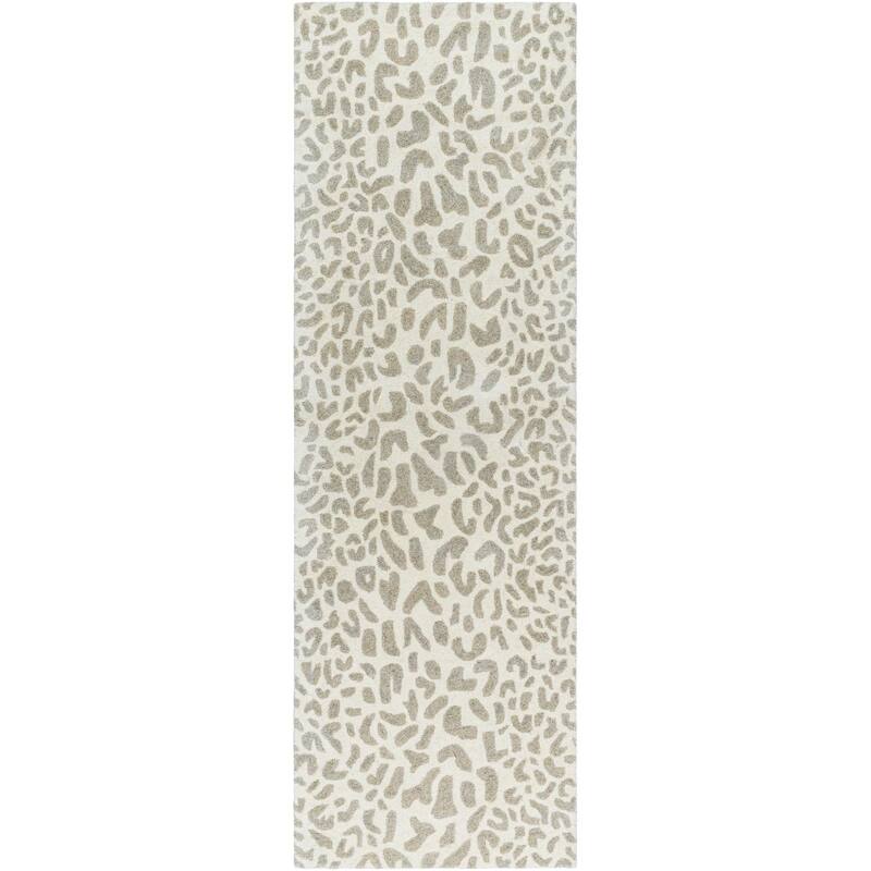 Hand-tufted Jungle Animal Print Wool Area Rug