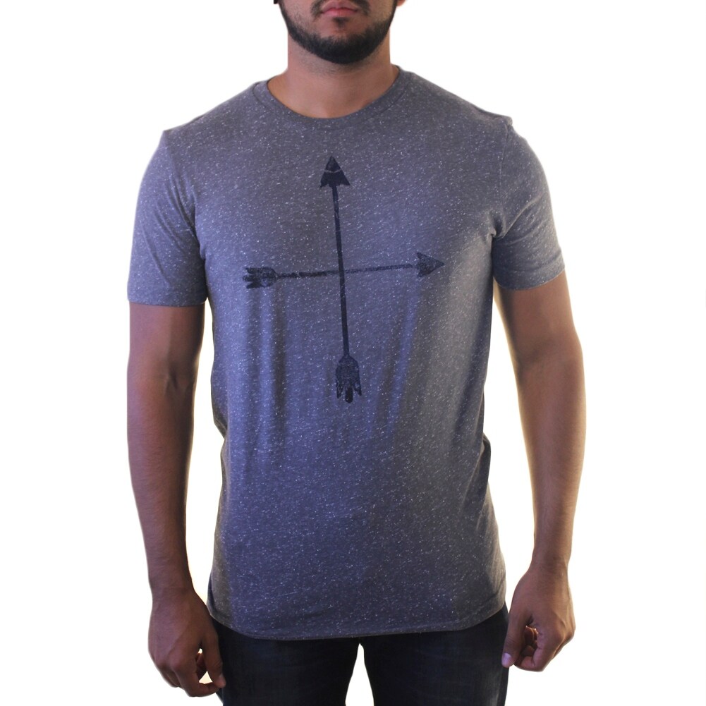 Shop Sonoma Arrow Cross Men S Grey T Shirt Overstock 17063894