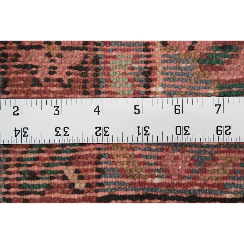 Hand Knotted Oriental 100% Wool Carpet Traditional Floral Oranges & Rust Lilian Runner Rug - 10' 6'' X 3' 5''