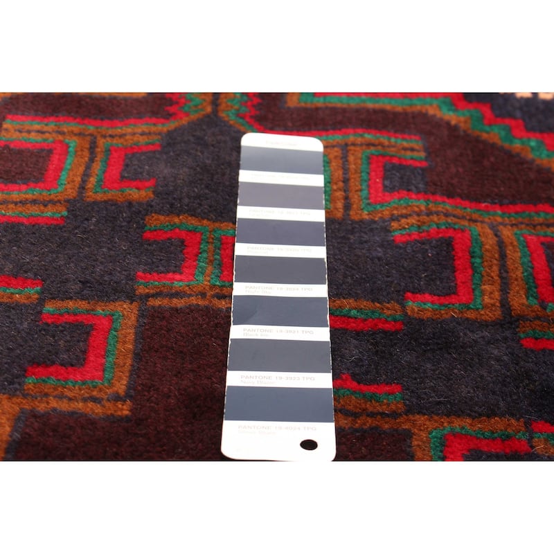 ECARPETGALLERY Hand-knotted Teimani Navy Wool Rug - 3'5 x 6'2