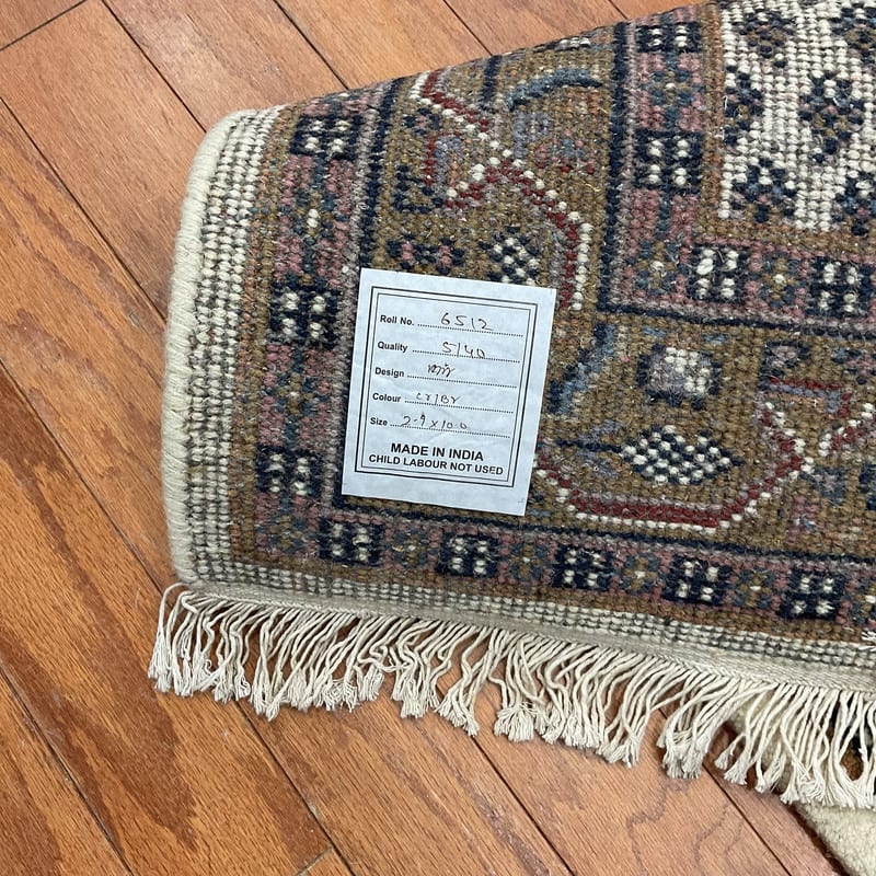 HERAT ORIENTAL Handmade Geometric Mir Wool Runner Rug - 2'9x10' - 2'9 x 10'