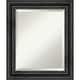 preview thumbnail 15 of 33, Beveled Wood Bathroom Wall Mirror - Rustic Pine Black Frame