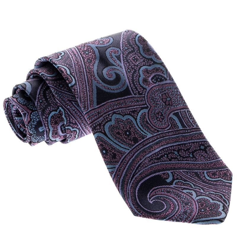 Etro Tie - Purple and Blue