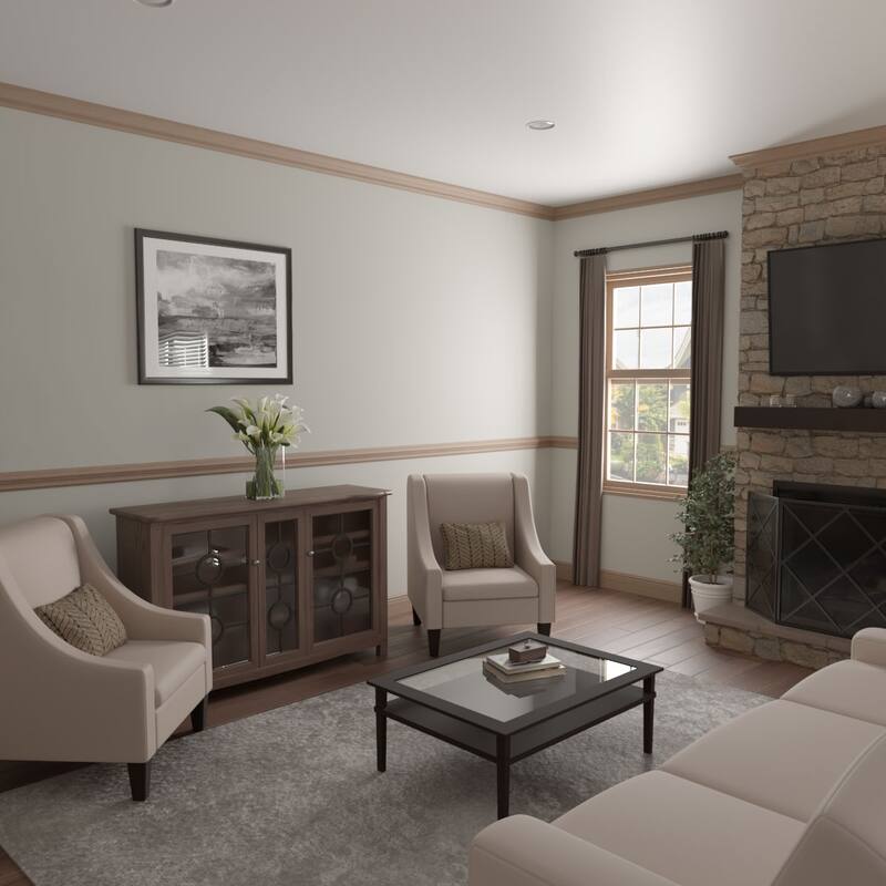 WM518: 9/16-in D x 5-1/4-in W x 96-in L Americraft Solid Hardwood Stain Grade Base Moulding