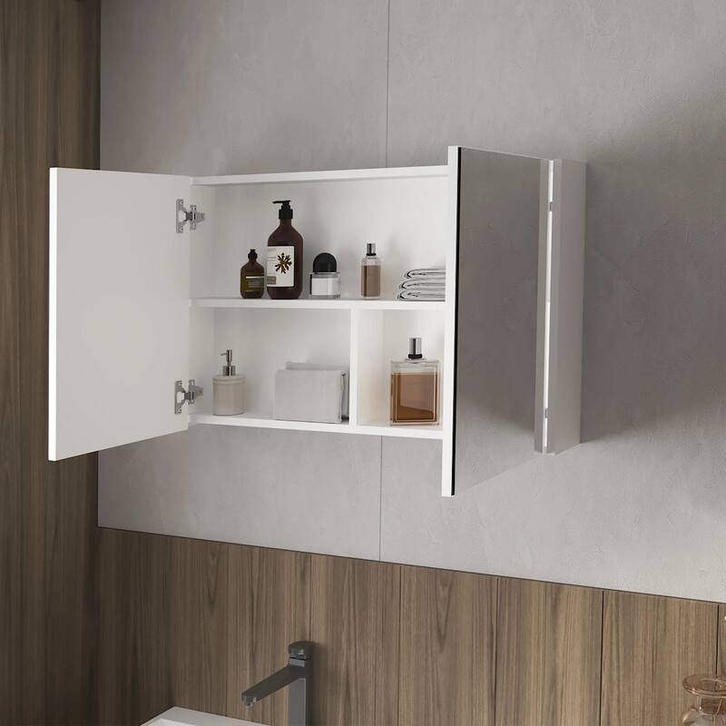 Medicine Cabinet with Included Mirrors and 2 Doors