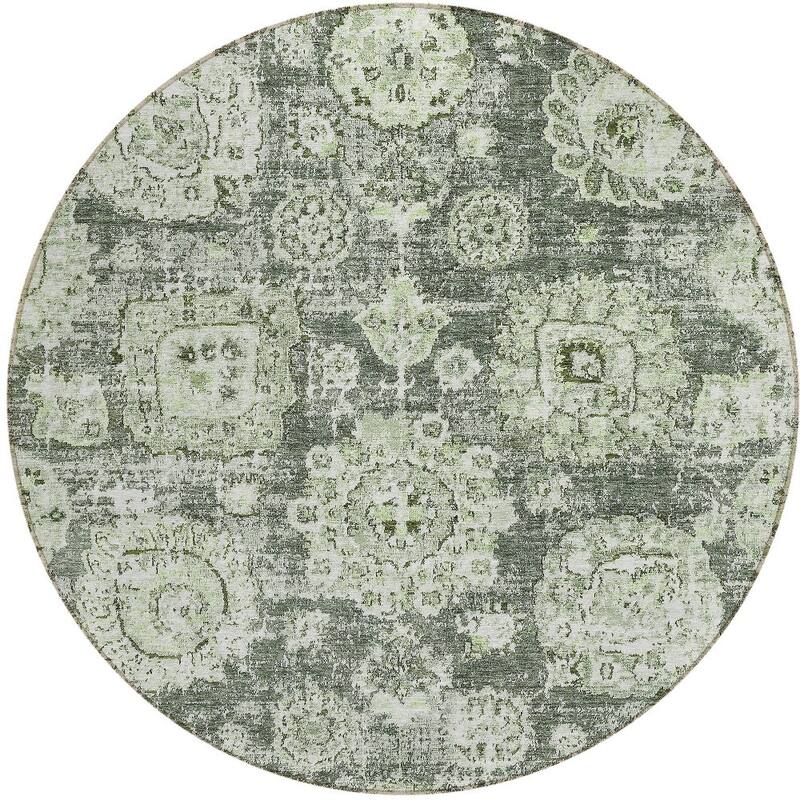HomeRoots Floral Transitional Rectangle Outdoor Rug