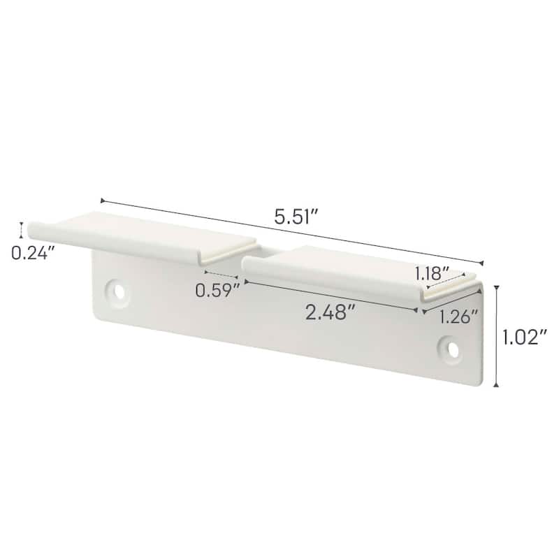 Yamazaki Home Wall-Mounted Phone Holder, Steel, Holds 2.2 lbs - L 1.26 x W 5.51 x H 1.3 inches