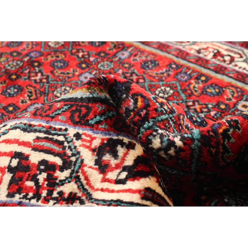 ECARPETGALLERY Hand-knotted Andelz Red Wool Rug - 2' 6" x 9' 3"