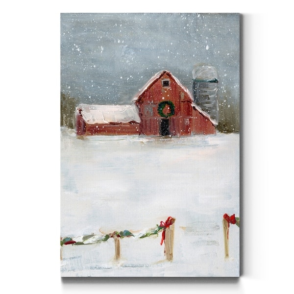 slide 2 of 10, Christmas on the Farm II-Premium Gallery Wrapped Canvas - Ready to Hang