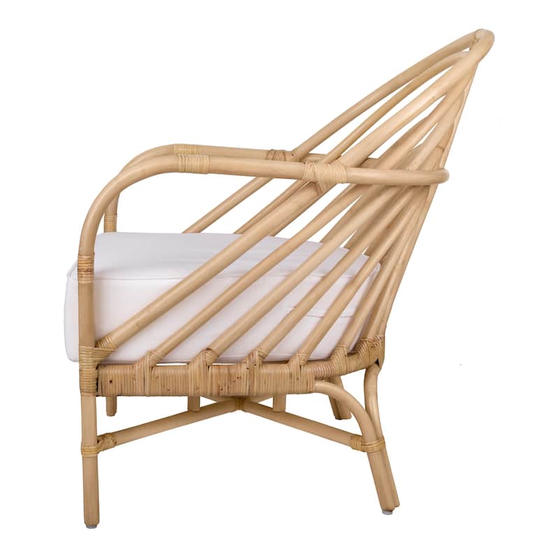 NPD Furniture Lana Rattan Accent Arm Chair