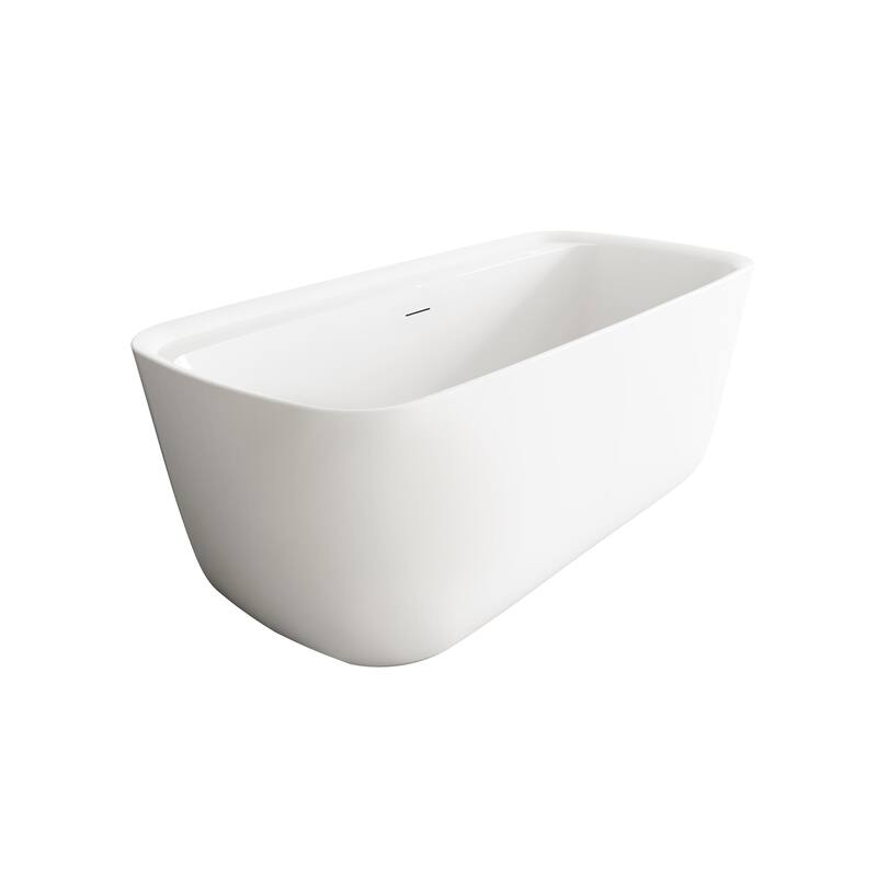 Chad Soaking Bathtub in Glossy White