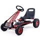 preview thumbnail 5 of 8, 4 Wheels Kids Ride On Pedal Powered Bike Go Kart Racer Car Outdoor Play Toy-Red - 41.5" x 23.2" x 24.4" (L x W x H)