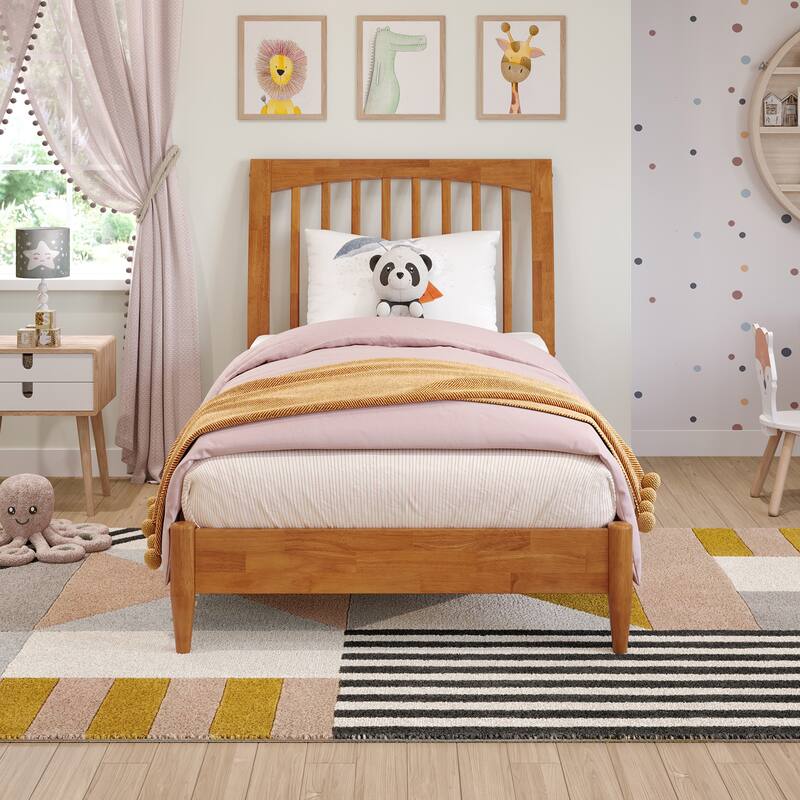 Orleans Solid Wood Low Profile Sleigh Platform Bed