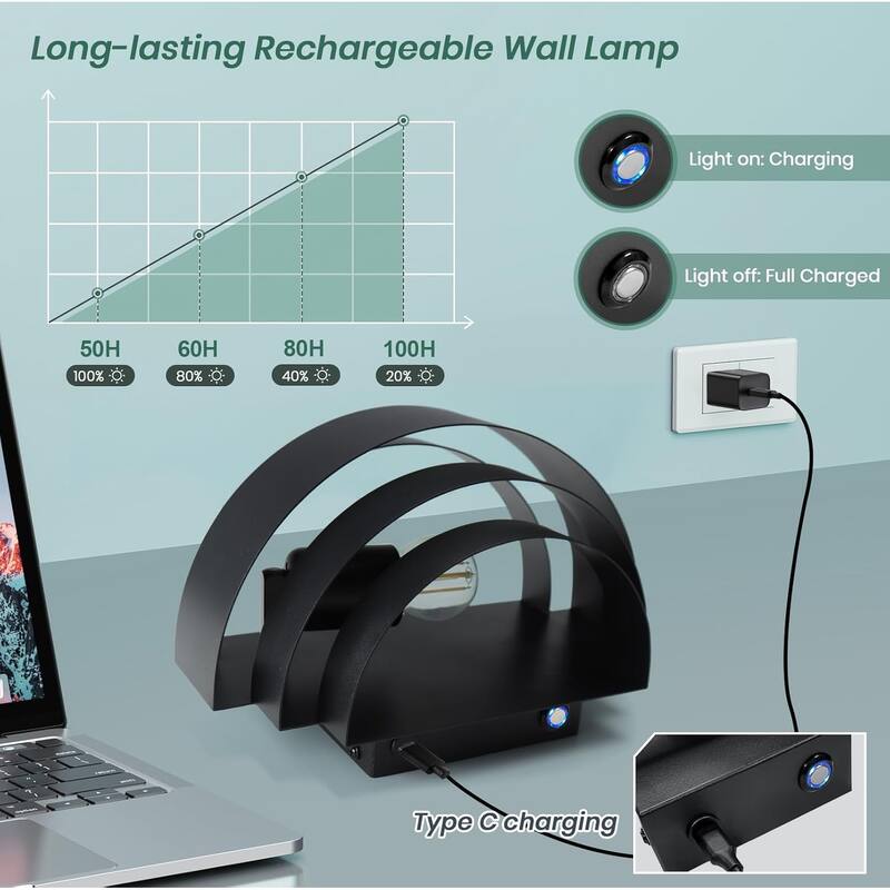 Dimmable hallway light black wall light ‎aluminum entryway light