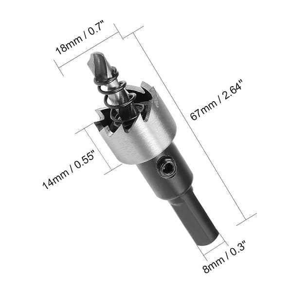 Shop 18mm Hss Drill Bit Hole Saw Cutter For Metal Alloy Wood On